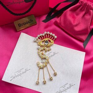 Schiaparelli Eye & 'S' Brooch
